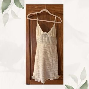 White Lace Mini Dress